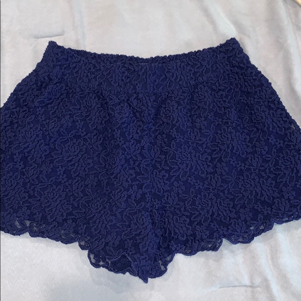 free people lace shorts